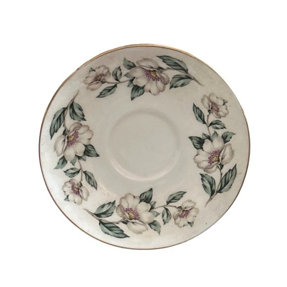 Vintage Crown Fine Bone China Pear Blossom Saucer - Made in England - Picture 3 of 5